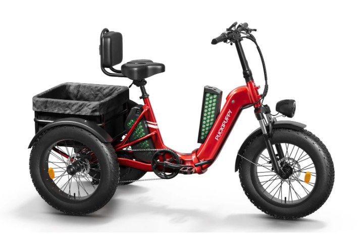 Husky Plus Trike (Dual Battery), Color: Light Red