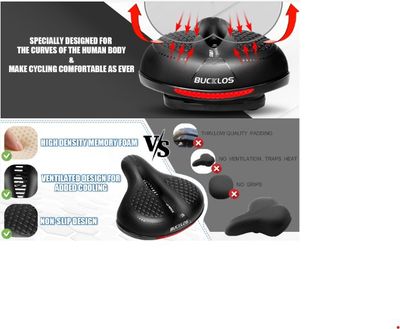 Comfortable Bike Seat (Bucklos)Stability Zone