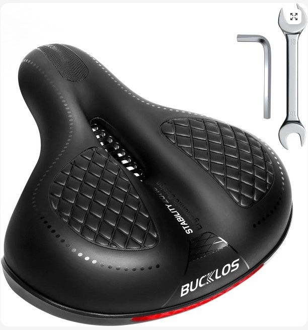 Comfortable Bike Seat (Bucklos)Stability Zone, Color: Black