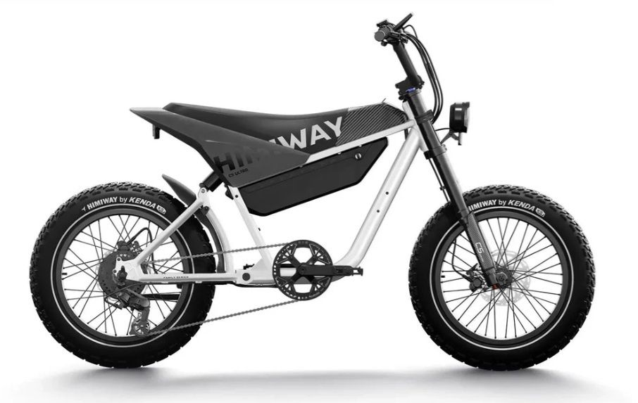 C5 Electric Motorbike, Color: White, Model: Ultra