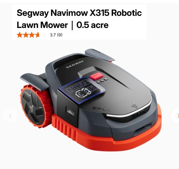 X315 Robotic Lawn Mower 0.5 acre