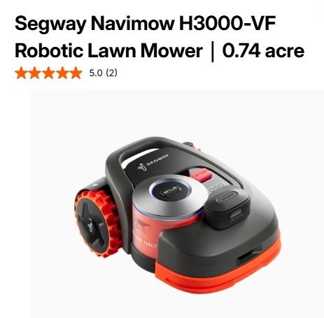 H3000-VF Robotic Lawn Mower 0.74 acre