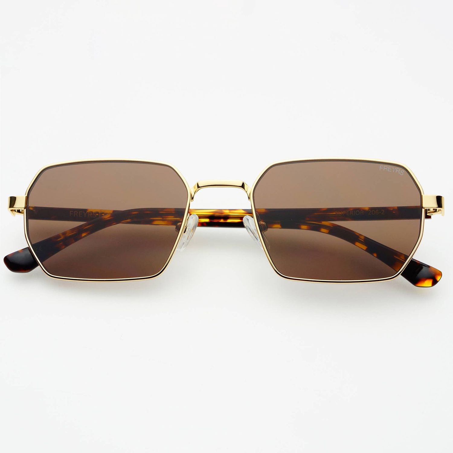 Superior Unisex Sunglasses, Color: Gold / Brown
