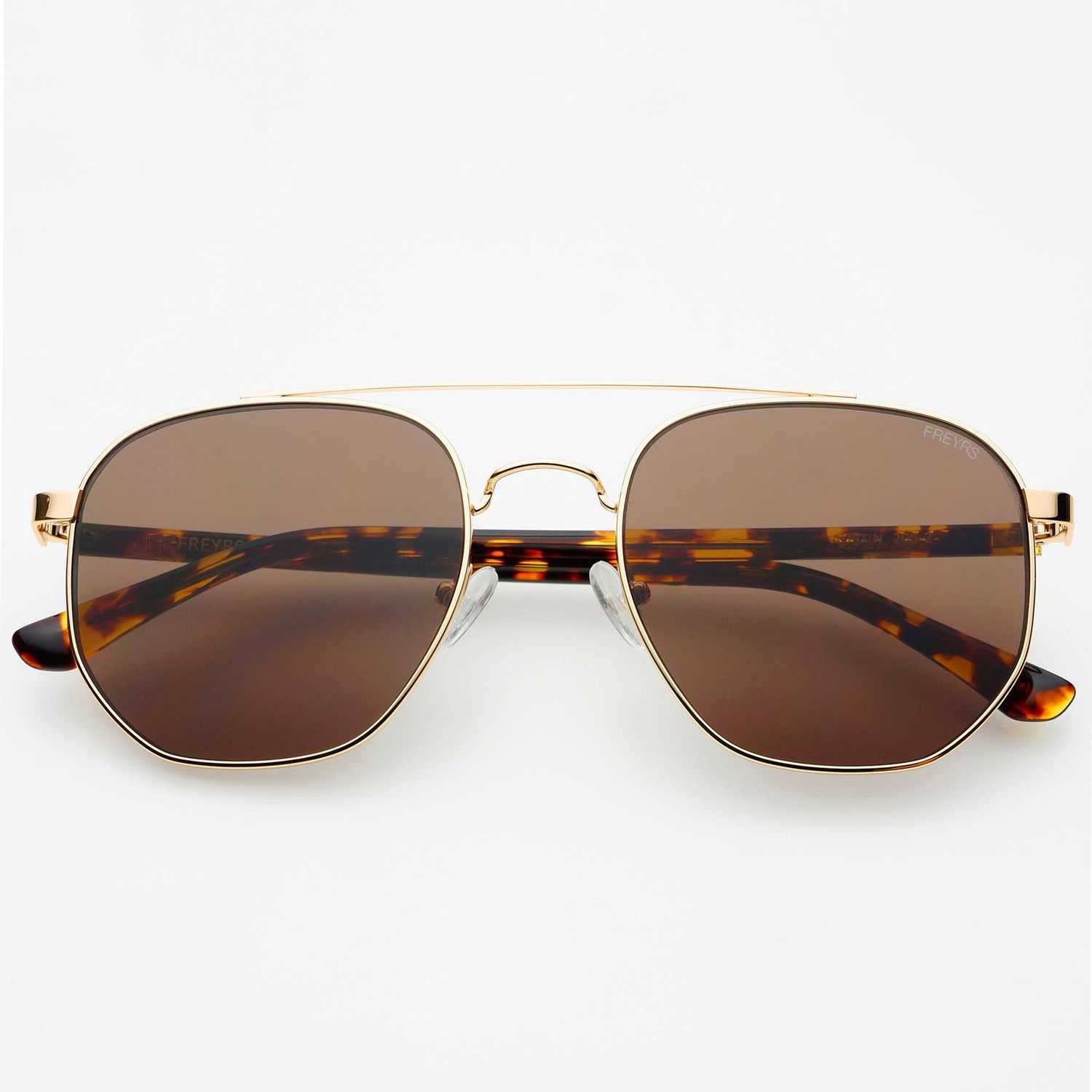 Austin Unisex Sunglasses, Color: Gold / Brown