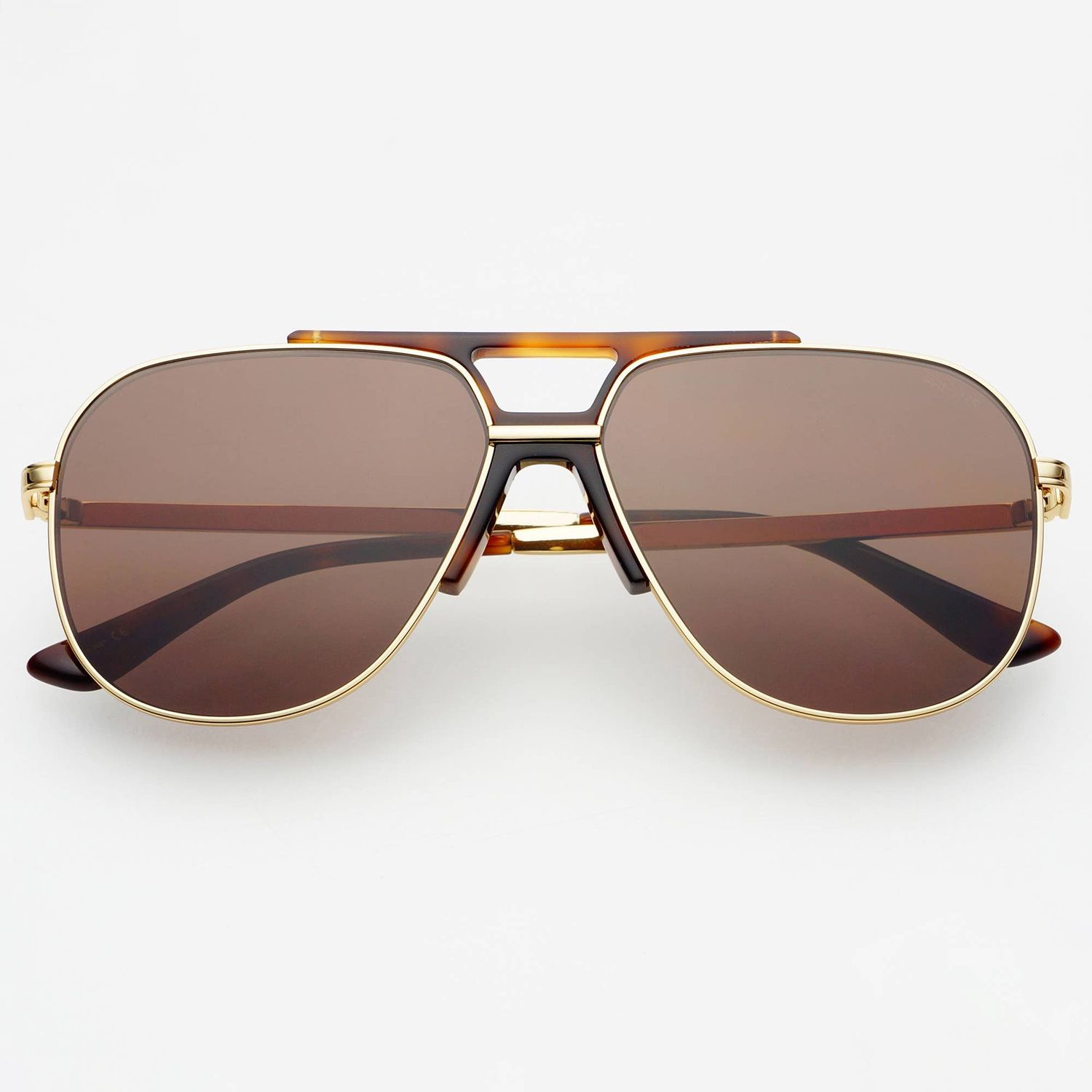 Logan ( NEW ) Acetate Aviator Unisex Sunglasses, Color: Dark Brown