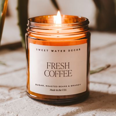 Fresh Coffee 9 oz Soy Candle - Home Decor &amp; Gifts