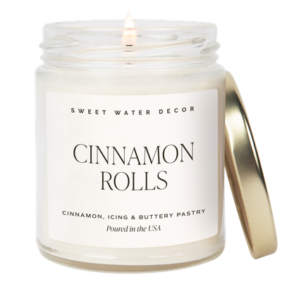 Cinnamon Rolls 9 oz Soy Candle - Fall Decor &amp; Gifts