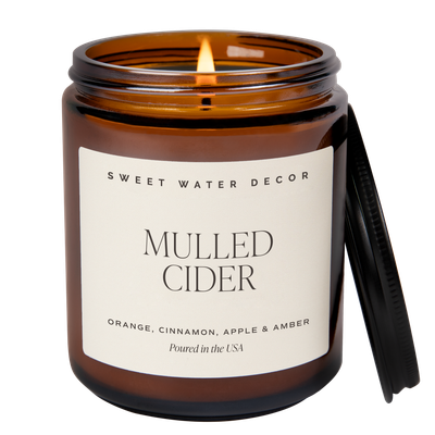 Mulled Cider 9 oz Soy Candle - Fall Decor &amp; Gifts