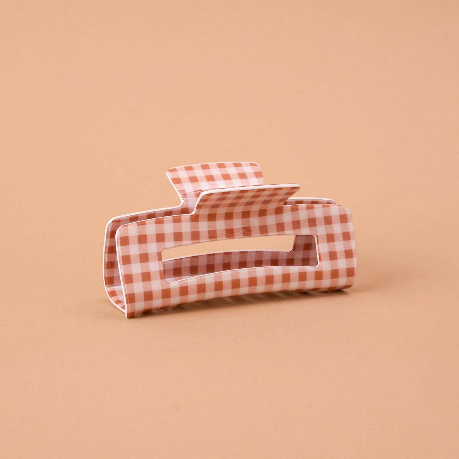 Claw Clip-Maple Gingham