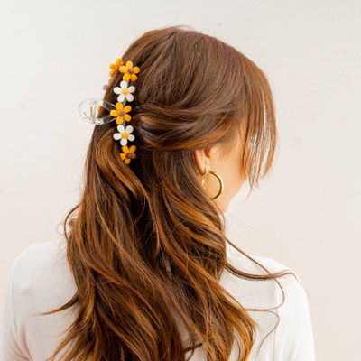 Game Day Daisy Claw Clip - 8 Colors Available!