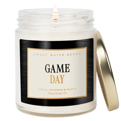 *NEW* Game Day 9 oz Soy Candle, Black - Sports Gifts