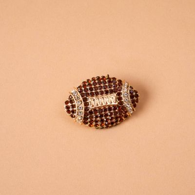 Timeless Brooch-Dazzle Football