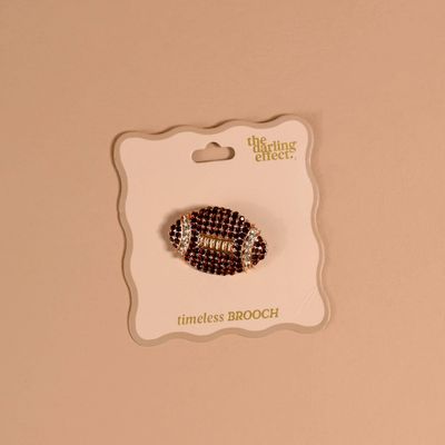 Timeless Brooch-Dazzle Football
