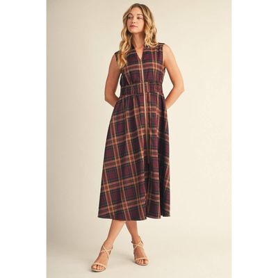 NEW Plaid Midi Dress