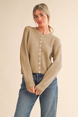 MARLED KNIT SWEATER CARDIGAN