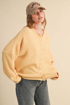 OVERSIZED BUTTON DOWN SWEATER CARDIGAN MSW11387