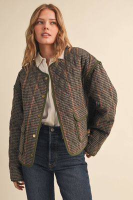 Brown Houndstooth Jacket
