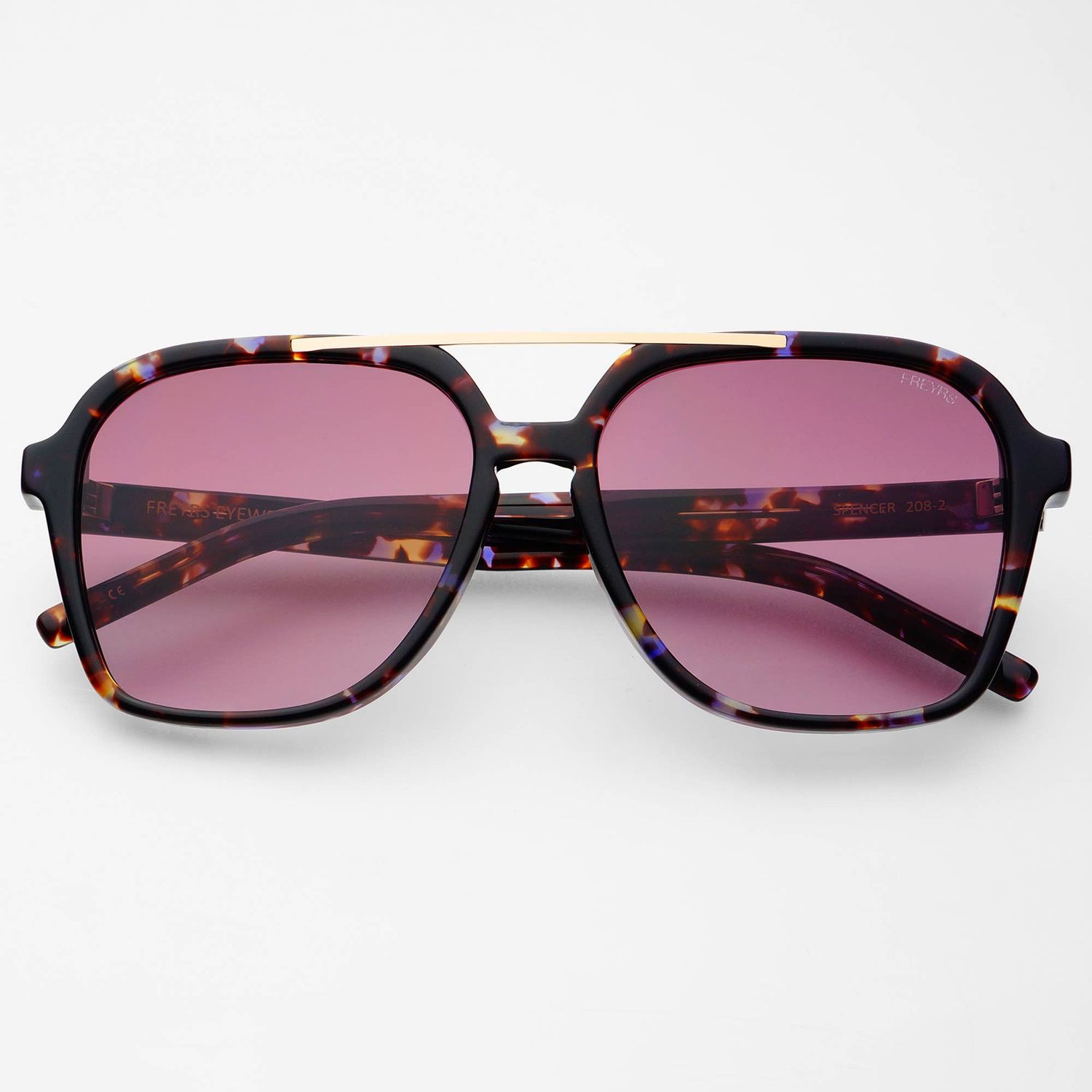 Spencer Unisex Aviator Sunglasses, Color: Lavender