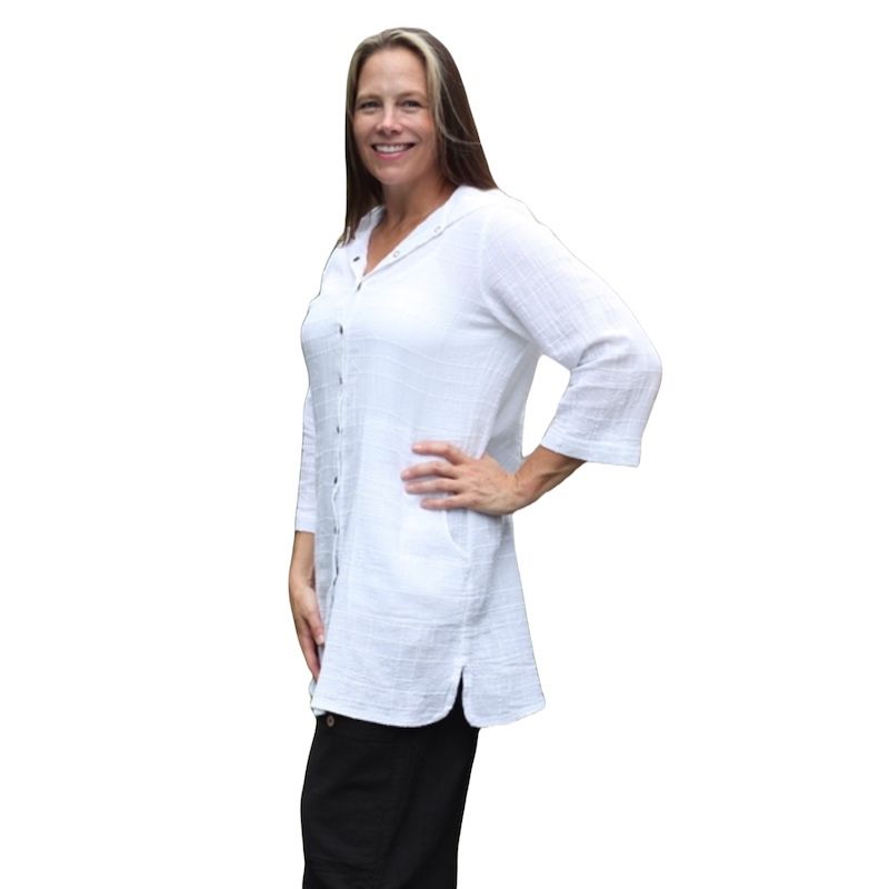 Violet Shirt with Hood