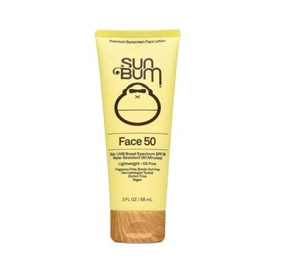 Sun Bum SPF50 Face Lotion Quick Absorbing Vitamin E Antiooxidents