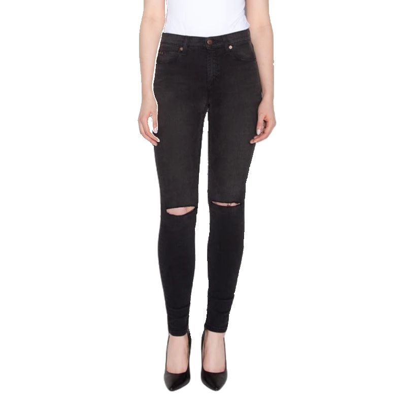 Yoga Jeans Rachel Skinny 1550 Stardust Black Worn 