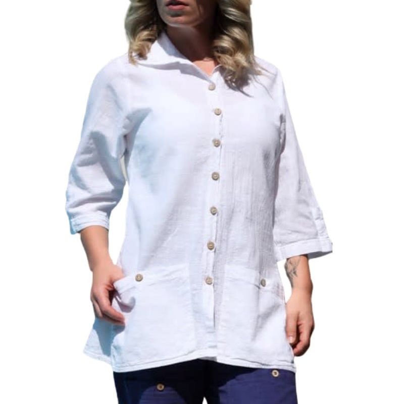 California Curve 3/4sleeve Sybil Shirt California Curve 3/4sleeve Sybil Shirt