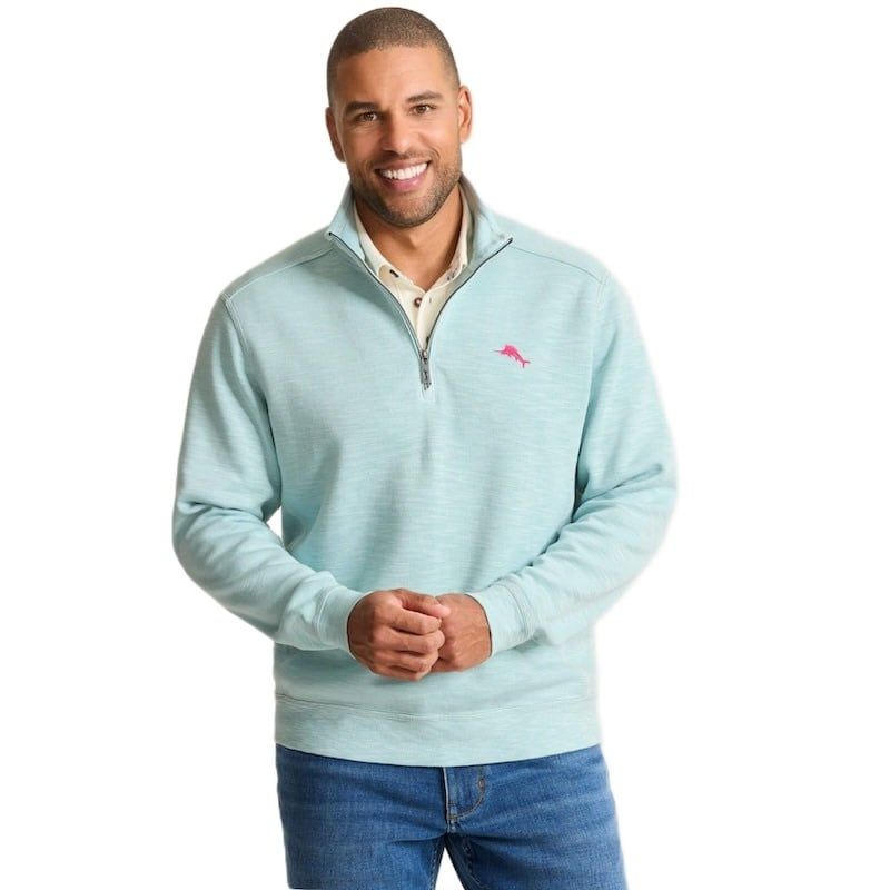 Tommy Bahama Tobago Bay Cotton Half Zip Sweater