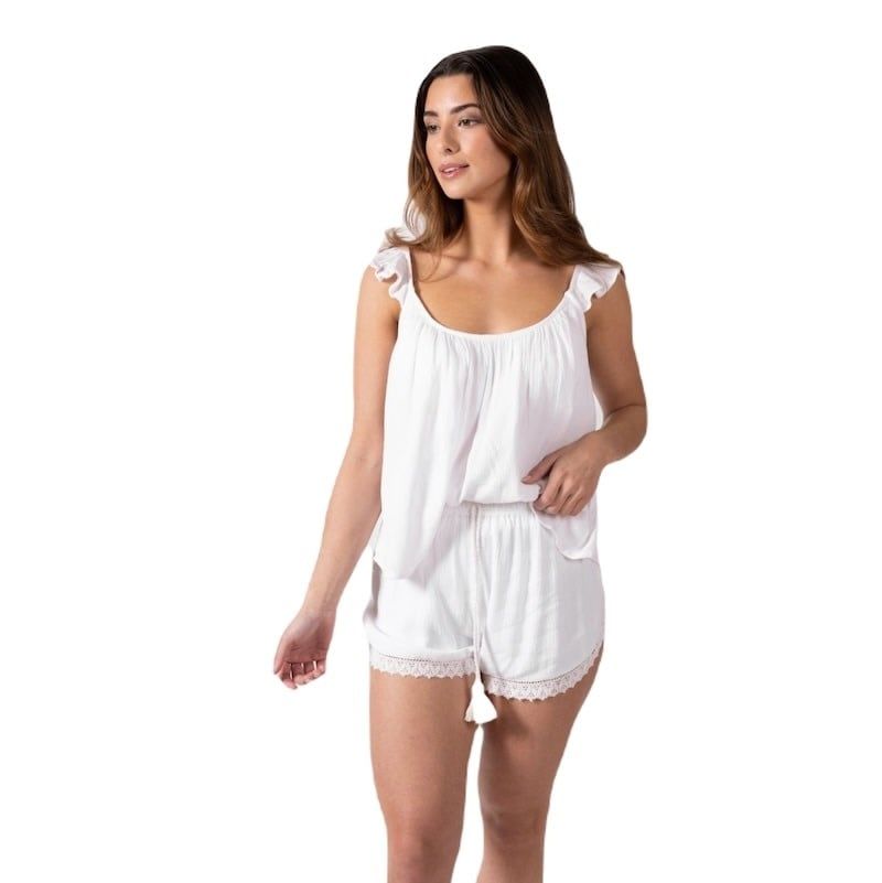 Miami Luxe Shorts, Color: White, Size: XS