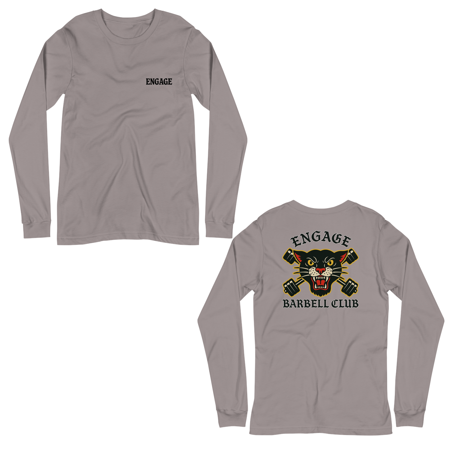 Barbell Cat Unisex Jersey Long Sleeve Tee
