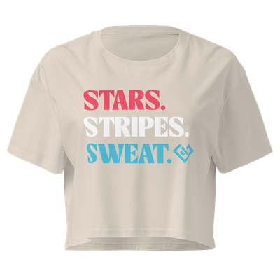 Stars. Stripes. Sweat. - Women's Crop Tee
