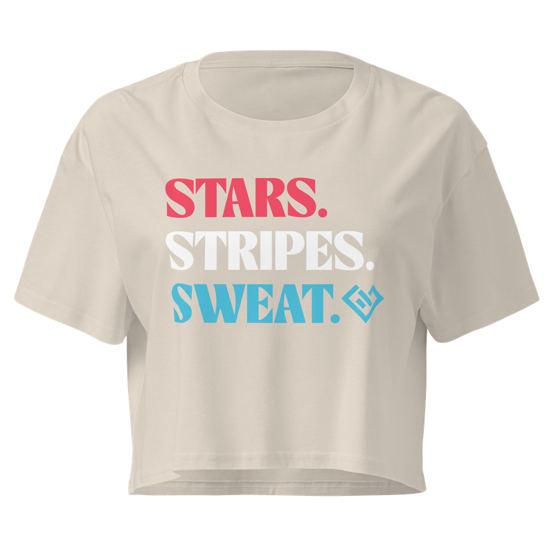 Stars. Stripes. Sweat. - Women's Crop Tee