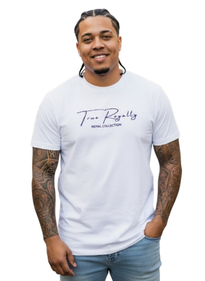 True Royalty by Kadasieré- Super Soft Rings pun Cotton White T-Shirt