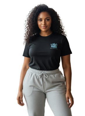True Royalty By Kadasieré Crown Heavy Ring Spun Black Cotton T Shirts Unisex