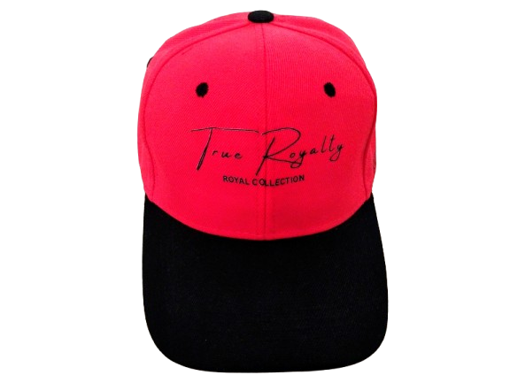 ​True Royalty - By: Kadasieré. Red and Black Adjustable Baseball Cap
