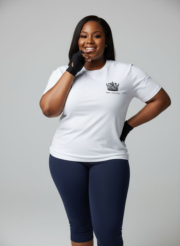 True Royalty By Kadasieré Crown Heavy Ring Spun White Cotton T Shirts Unisex​