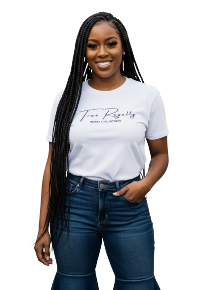 True Royalty by Kadasieré-Heavy Soft Combed Ring Spun Cotton White T-Shirt Unisex