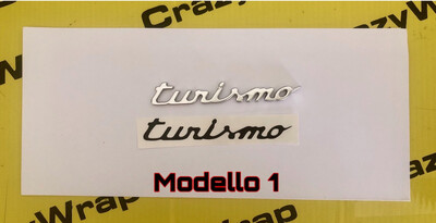 Adesivo per Badge Turismo - Baule 500 ABARTH