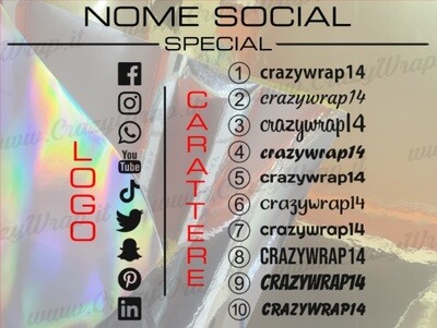 Sticker NOME SOCIAL - SPECIALCOLORS