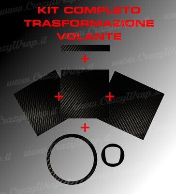 Kit trasformazione volante 595 ABARTH - CARBONIO 5D