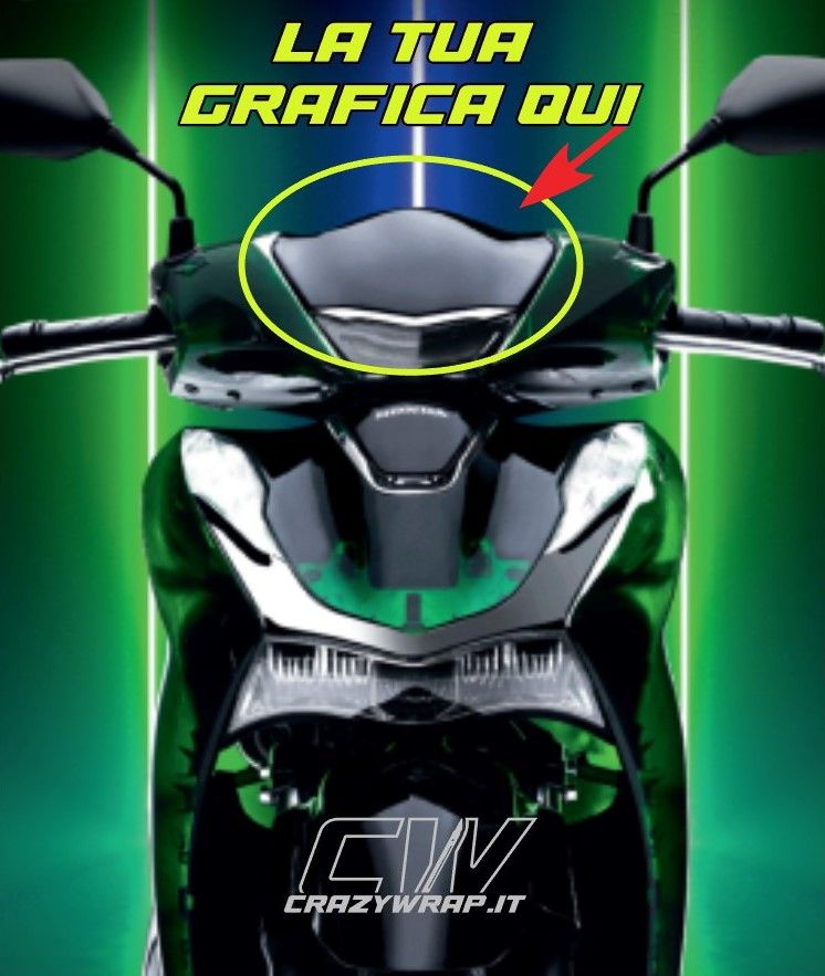 ADESIVO PERSONALIZZATO CUPOLINO SH 125/150 (2020-2025)