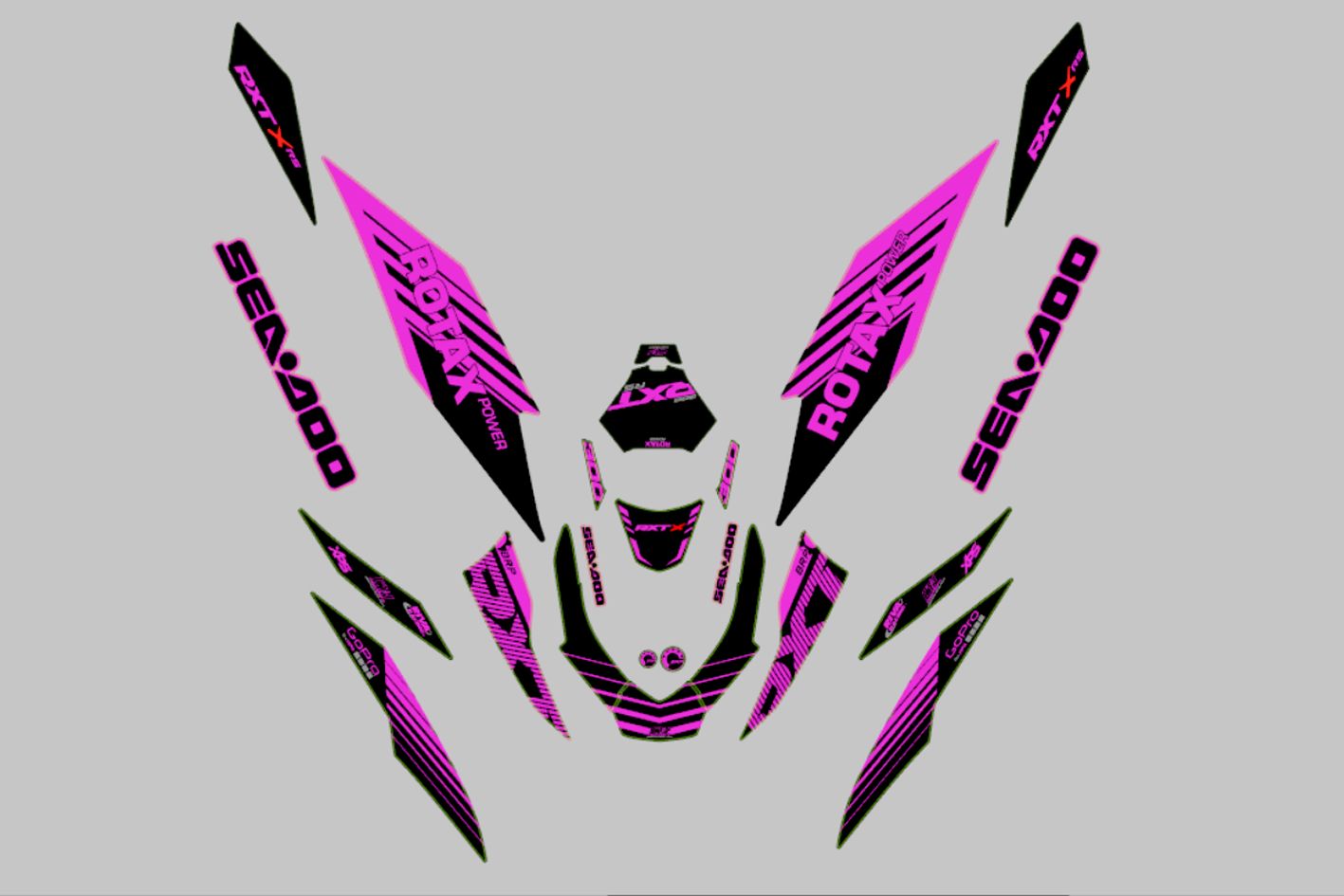 KIT GRAFICHE COMPLETE per SEADOO RXT 300/325 X RS - dal 2018/25