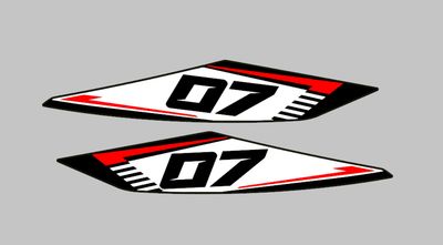 KIT NUMERI GARA 2pz. per SEADOO RXP 300/ 325 X RS dal 2021 al 2025