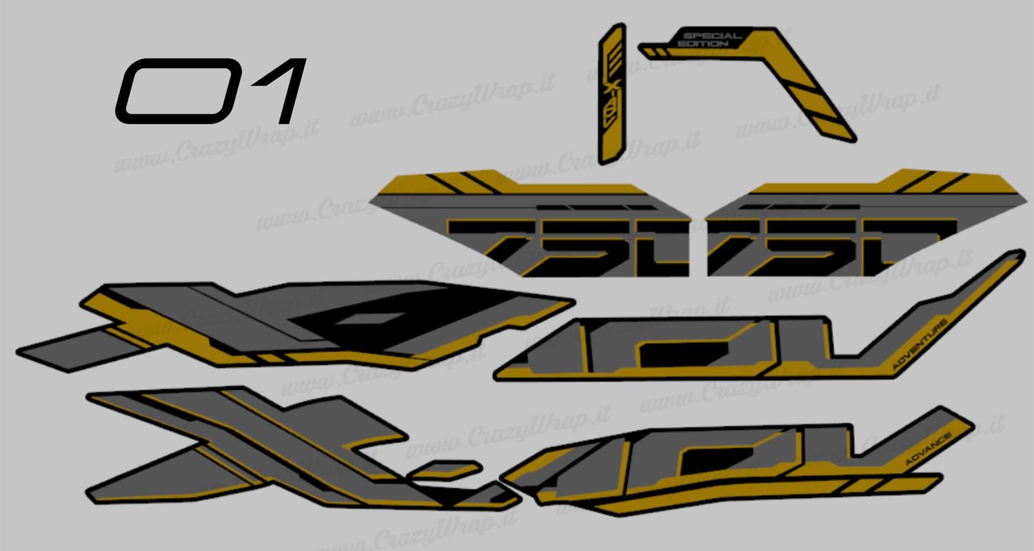 KIT GRAFICHE PERSONALIZZATE per X-ADV 750 dal 2025 in poi