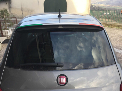 Profilo alettone 500 ABARTH - Tricolore/Monocolore