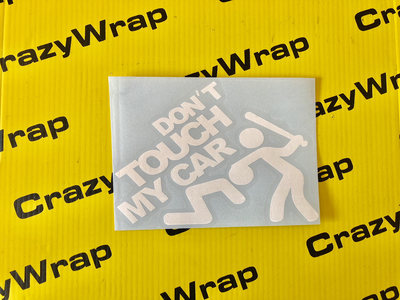 Sticker “Don’t touch my car”