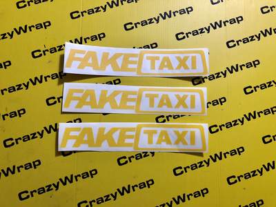 Sticker &quot;FAKE TAXI” 2pz.