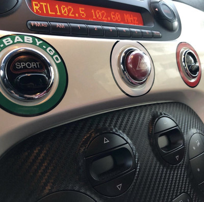 Cerchietti colorati per plancia 500 ABARTH