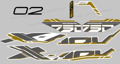 KIT GRAFICHE PERSONALIZZATE per X-ADV 750 dal 2025 in poi