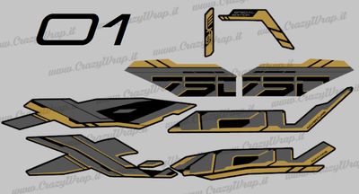 KIT GRAFICHE PERSONALIZZATE per X-ADV 750 dal 2025 in poi