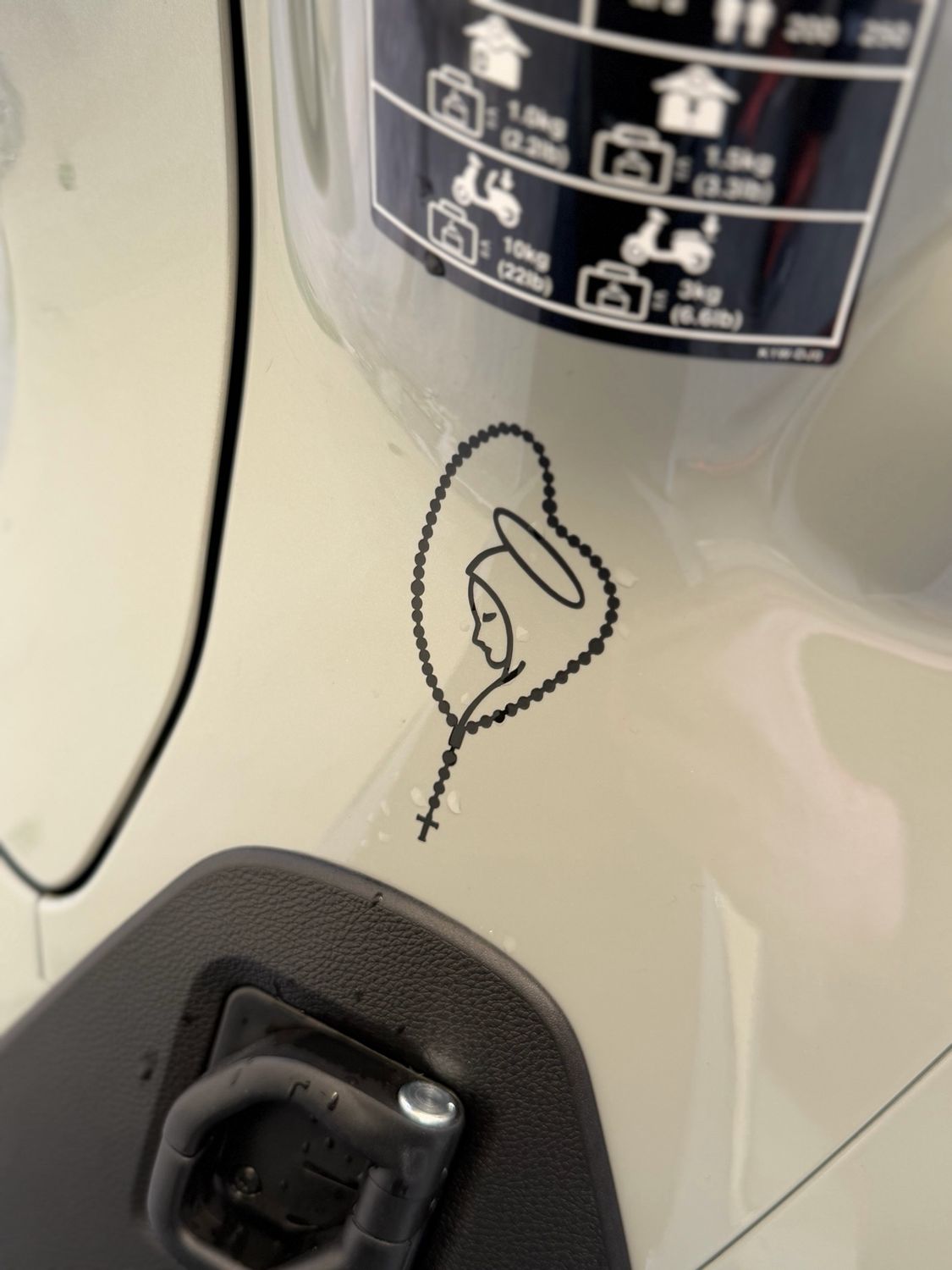 ADESIVO ROSARIO - 2 PZ. ADESIVO ROSARIO - 2 PZ.